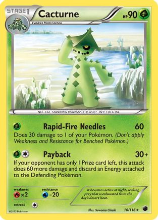 [PKM] Cacturne (10/116) [Black & White: Plasma Freeze]