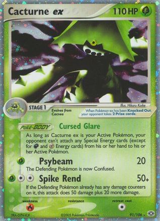 [PKM] Cacturne ex (91/106) [EX: Emerald]
