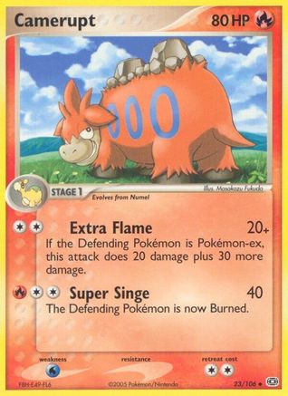 [PKM] Camerupt (23/106) (Stamped) [EX: Emerald]