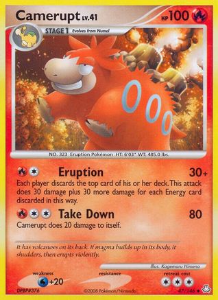 [PKM] Camerupt (47/146) [Diamond & Pearl: Legends Awakened]