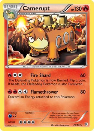 [PKM-R] Camerupt (22/149) [Black & White: Boundaries Crossed]