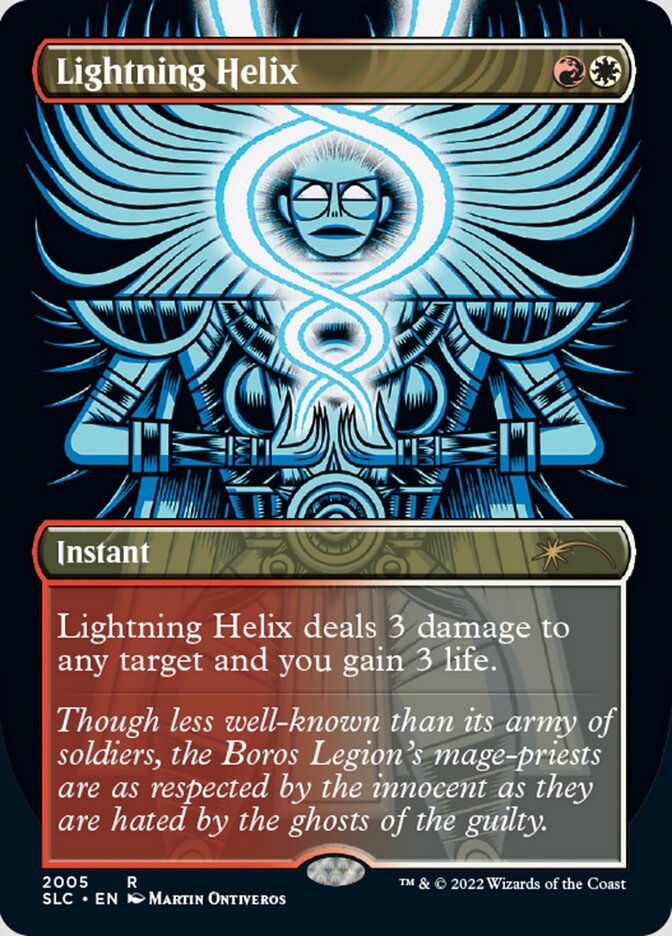 {R} Lightning Helix (Borderless) [Secret Lair 30th Anniversary Countdown Kit][SLC 2005]