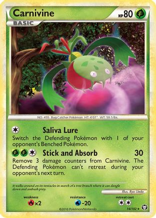 [PKM-R] Carnivine (16/102) [HeartGold & SoulSilver: Triumphant]