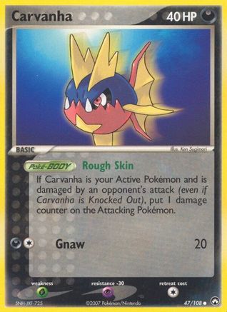 [PKM] Carvanha (47/108) (Stamped) [EX: Power Keepers]