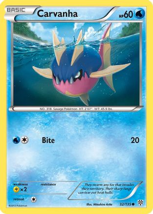 [PKM] Carvanha (32/135) [Black & White: Plasma Storm]