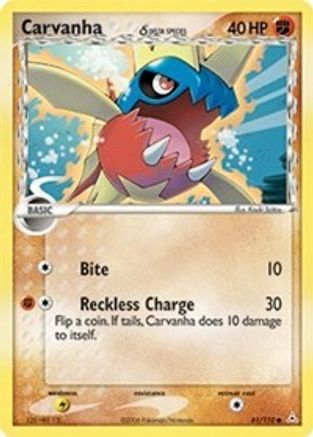 [PKM] Carvanha (61/110) (Delta Species) (Stamped) [EX: Holon Phantoms]