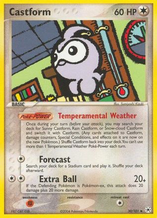 [PKM-C] Castform (30/101) [EX: Hidden Legends]