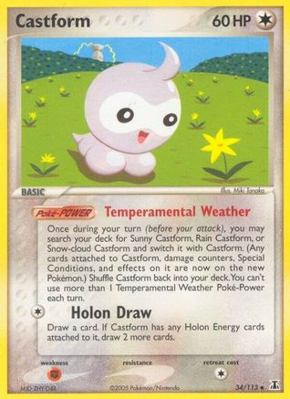 [PKM-C] Castform (34/113) (Stamped) [EX: Delta Species]