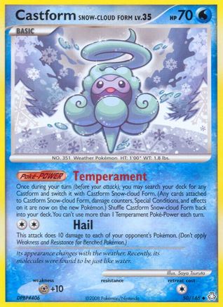 [PKM-C] Castform Snow-cloud Form (50/146) [Diamond & Pearl: Legends Awakened]