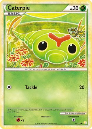[PKM] Caterpie (57/123) [HeartGold & SoulSilver: Base Set]
