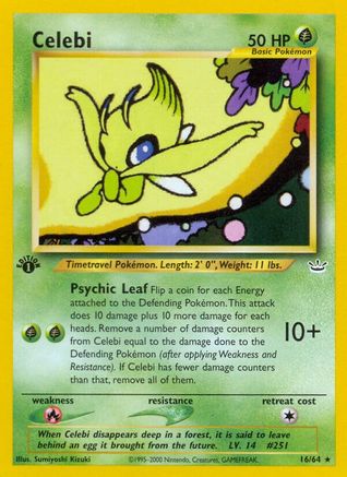 [PKM] Celebi (16/64) [Neo Revelation 1st Edition]