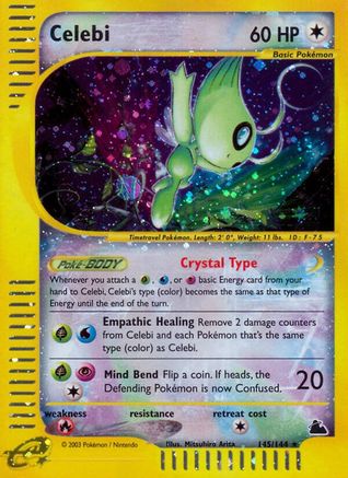 [PKM-R] Celebi (145/144) [Skyridge]