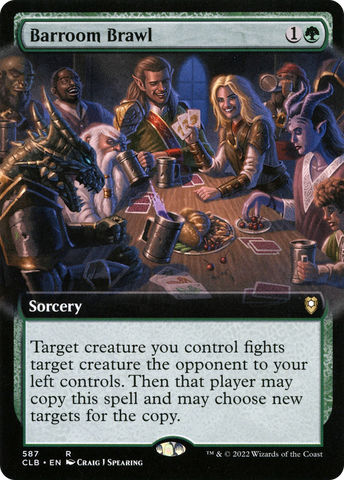 {R} Barroom Brawl (Extended Art) [Commander Legends: Battle for Baldur's Gate][CLB 587]