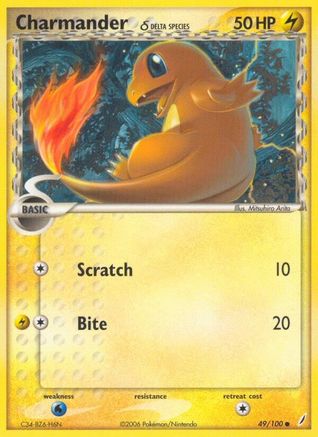 [PKM-C] Charmander (49/100) (Delta Species) (Stamped) [EX: Crystal Guardians]