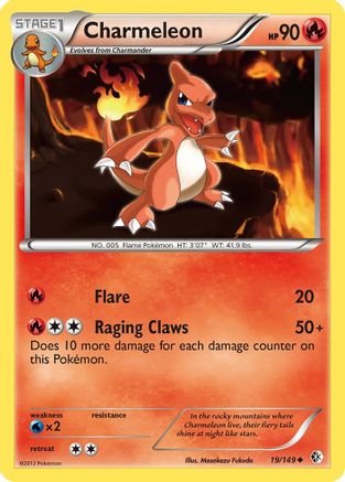 [PKM] Charmeleon (19/149) [Black & White: Boundaries Crossed]