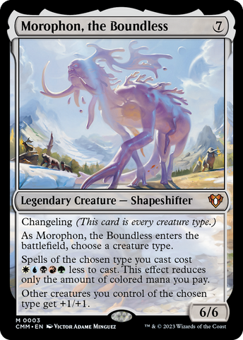 {R} Morophon, the Boundless [Commander Masters][CMM 003]