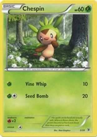 [PKM] Chespin (3/39) [XY: Kalos Starter Set]