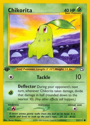 [PKM] Chikorita (53/111) [Neo Genesis 1st Edition]