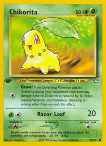 [PKM] Chikorita (54/111) [Neo Genesis 1st Edition]