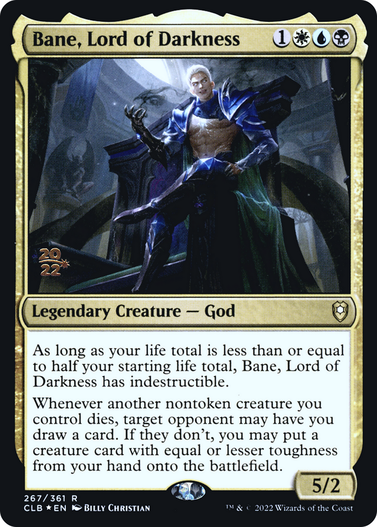 {R} Bane, Lord of Darkness [Commander Legends: Battle for Baldur's Gate Prerelease Promos][PR CLB 267]
