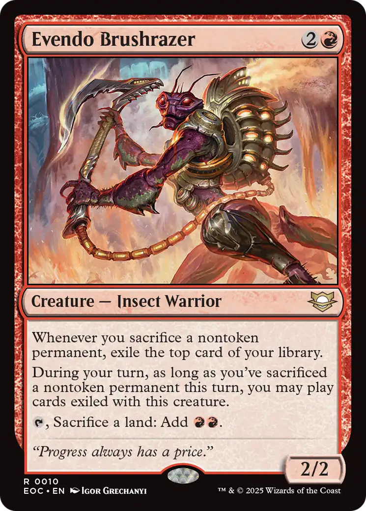 {R} Evendo Brushrazer [Edge of Eternities Commander][EOC 010]