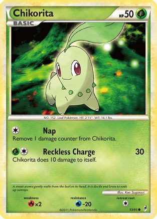 [PKM] Chikorita (53/95) [HeartGold & SoulSilver: Call of Legends]