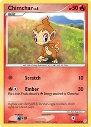 [PKM] Chimchar (76/130) [Diamond & Pearl: Base Set]