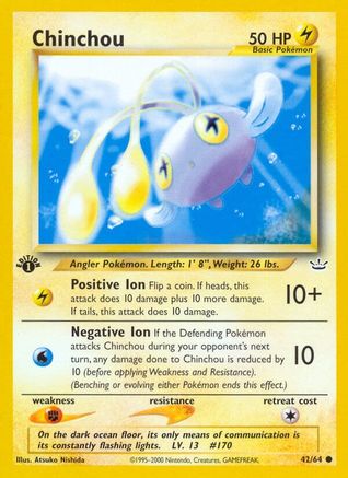 [PKM] Chinchou (42/64) [Neo Revelation 1st Edition]
