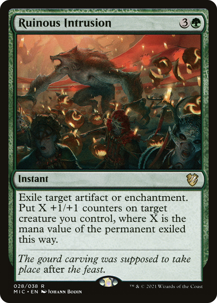 {R} Ruinous Intrusion [Innistrad: Midnight Hunt Commander][MIC 028]