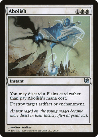 {C} Abolish [Duel Decks: Elspeth vs. Tezzeret][DDF 029]