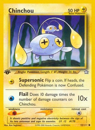 [PKM] Chinchou (55/111) [Neo Genesis 1st Edition]