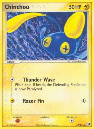[PKM-C] Chinchou (52/115) (Stamped) [EX: Unseen Forces]