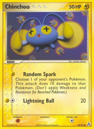 [PKM] Chinchou (50/92) [EX: Legend Maker]