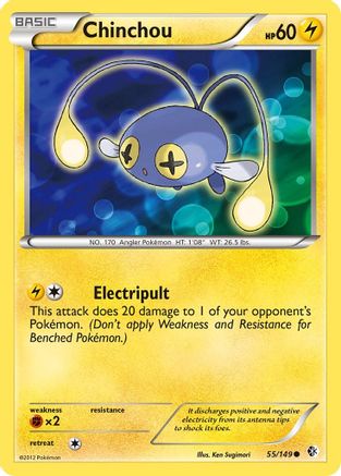 [PKM] Chinchou (55/149) [Black & White: Boundaries Crossed]
