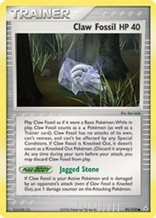 [TR] Claw Fossil (91/110) (Stamped) [EX: Holon Phantoms]
