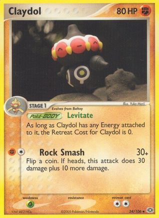 [PKM-C] Claydol (24/106) (Stamped) [EX: Emerald]