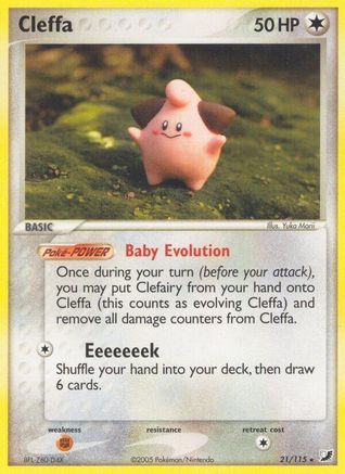 [PKM-R] Cleffa (21/115) (Stamped) [EX: Unseen Forces]