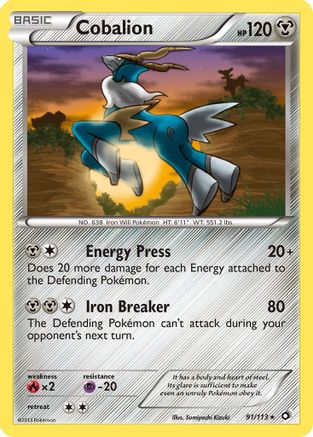 [PKM] Cobalion (91/113) [Black & White: Legendary Treasures]