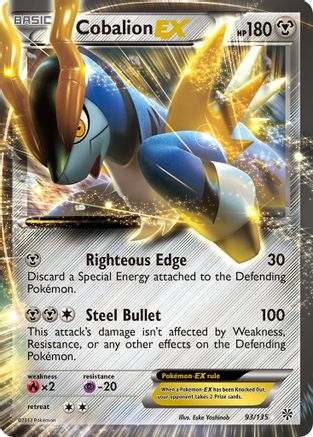 [PKM] Cobalion EX (93/135) [Black & White: Plasma Storm]