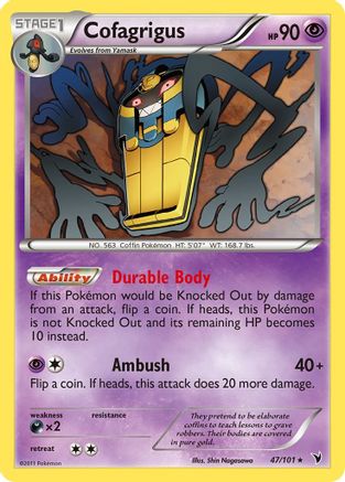 [PKM] Cofagrigus (47/101) [Black & White: Noble Victories]