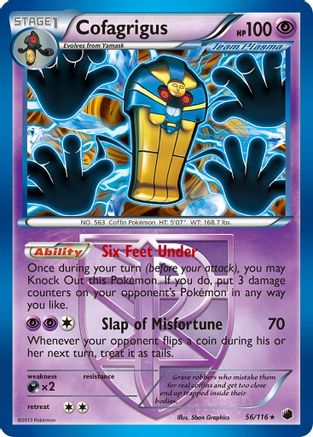 [PKM] Cofagrigus (56/116) [Black & White: Plasma Freeze]