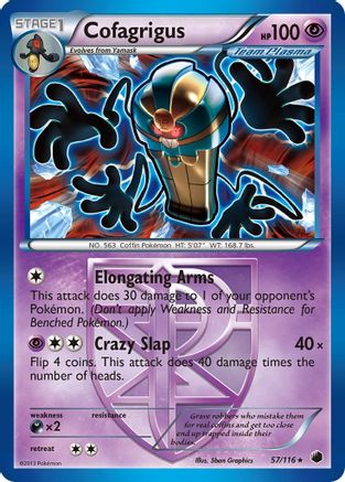 [PKM-R] Cofagrigus (57/116) [Black & White: Plasma Freeze]