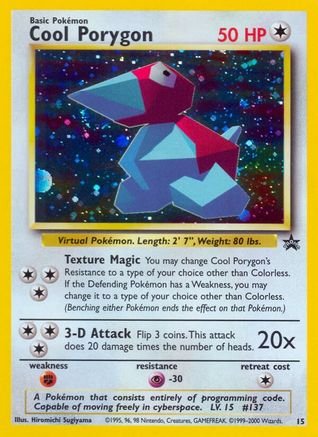 [PKM] Cool Porygon (15) [Wizards of the Coast: Black Star Promos]