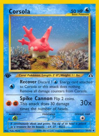 [PKM-C] Corsola (37/75) [Neo Discovery 1st Edition]