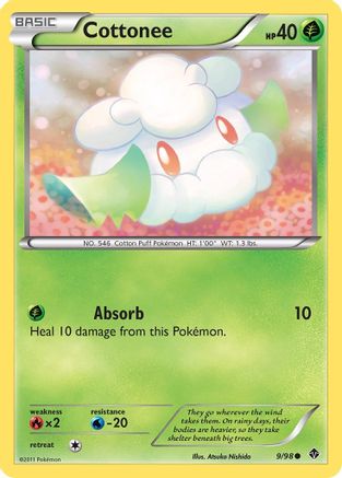 [PKM] Cottonee (9/98) [Black & White: Emerging Powers]