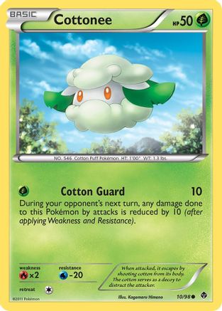 [PKM] Cottonee (10/98) [Black & White: Emerging Powers]
