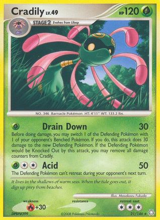 [PKM] Cradily (21/146) [Diamond & Pearl: Legends Awakened]