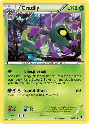 [PKM] Cradily (4/101) [Black & White: Plasma Blast]