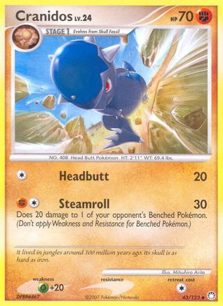 [PKM] Cranidos (43/123) [Diamond & Pearl: Mysterious Treasures]