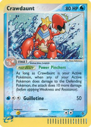 [PKM] Crawdaunt (3/97) [EX: Dragon]